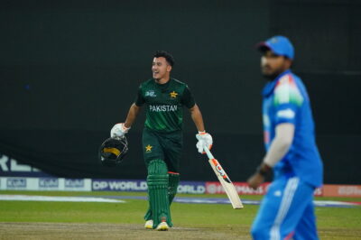 Maaz Sadaqat Stars as Pakistan Shaheens Clinch Dominant Win Over India A in Doha